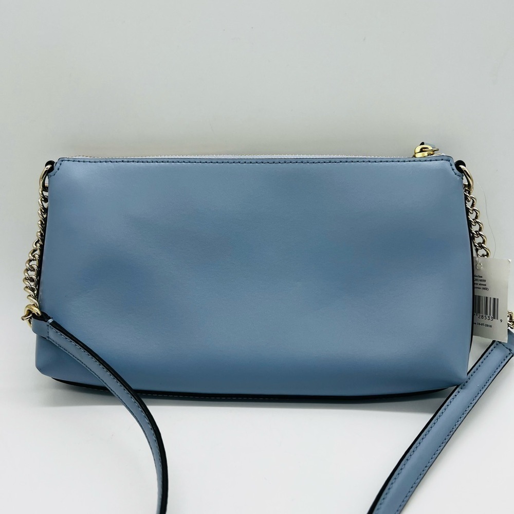 KATE SPADE DECLAN SAWYER STREET CROSSBODY BAG CLOUD COVER BLUE NWT - Picture 2 of 13
